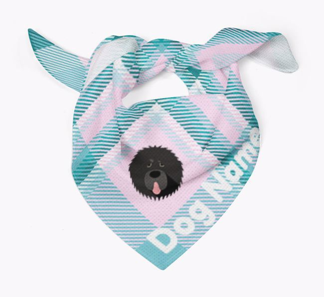 Personalized Tartan Dog Bandana for {dogsName}